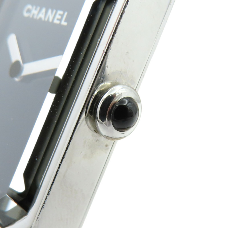 黑色錶盤 不鏽鋼 鍊帶 PREMIERE 腕錶【CHANEL 香奈兒】 H3250-8