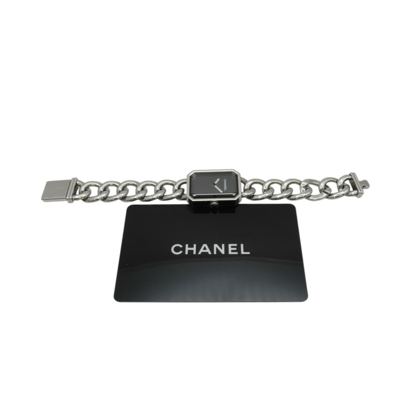 黑色錶盤 不鏽鋼 鍊帶 PREMIERE 腕錶【CHANEL 香奈兒】 H3250-14