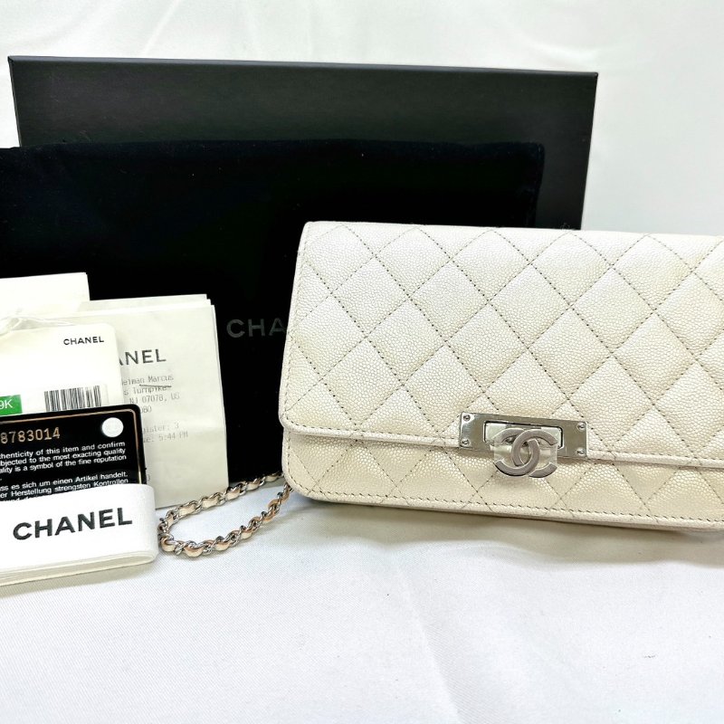 CHANEL 19K荔枝牛woc鏈帶包-0