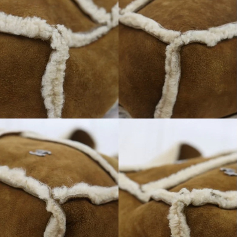 「JL精品代購」9新 Chenal 香奈兒四格羊羔毛毛包🐻-5