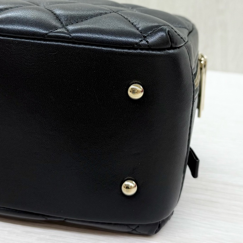 CHANEL黑色羊皮TRENDY CC雙拉鍊相機包AS1627-11
