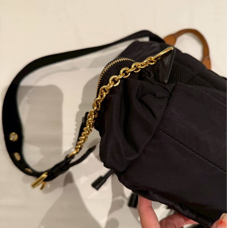 Burberry rucksack 黑金 mini 尼龍 後背包 雙肩包 手提包 肩背包-7
