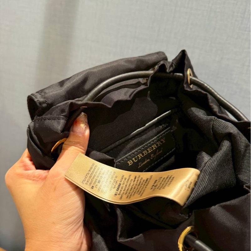 Burberry rucksack 黑金 mini 尼龍 後背包 雙肩包 手提包 肩背包-13