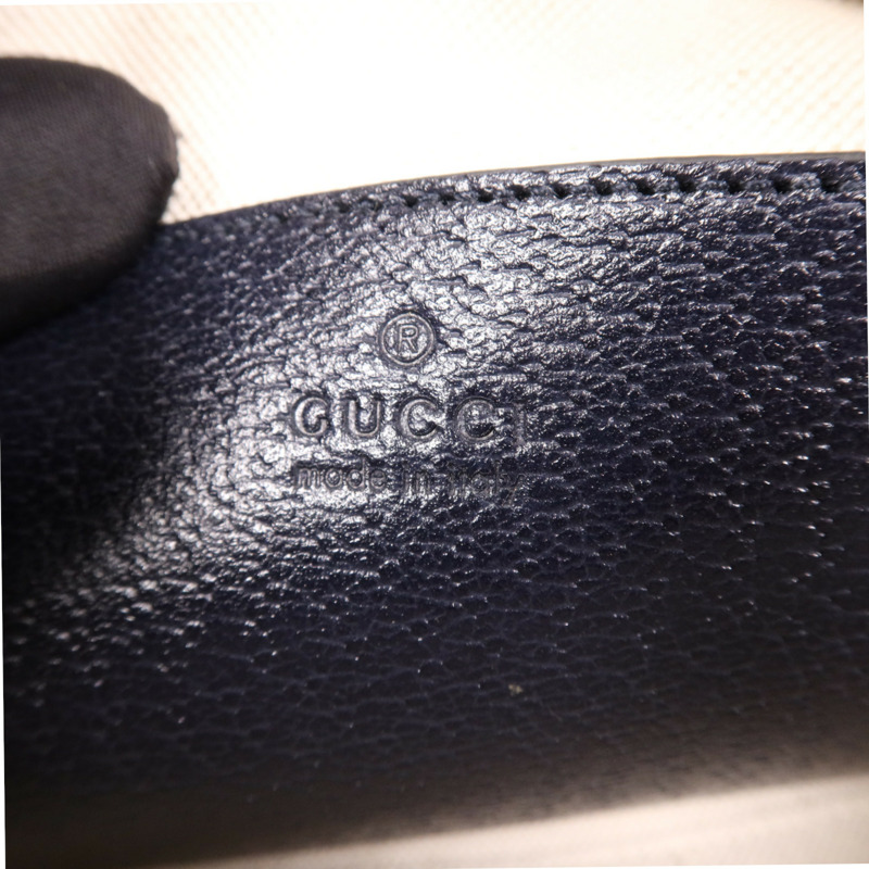 GUCCI 塗層帆布Shoulder Bag銀扣肩背袋-10