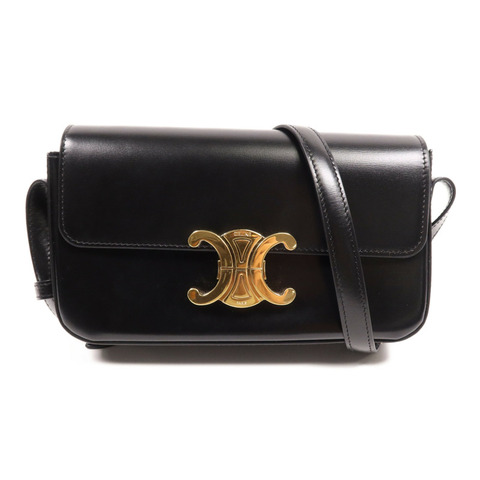 CELINE 牛皮皮革Shoulder Bag金扣肩背袋
