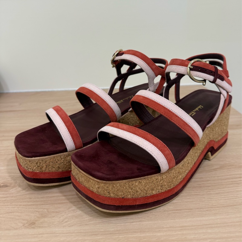 Salvatore Ferragamo 復古厚底涼鞋 尺寸8(24.5)-0