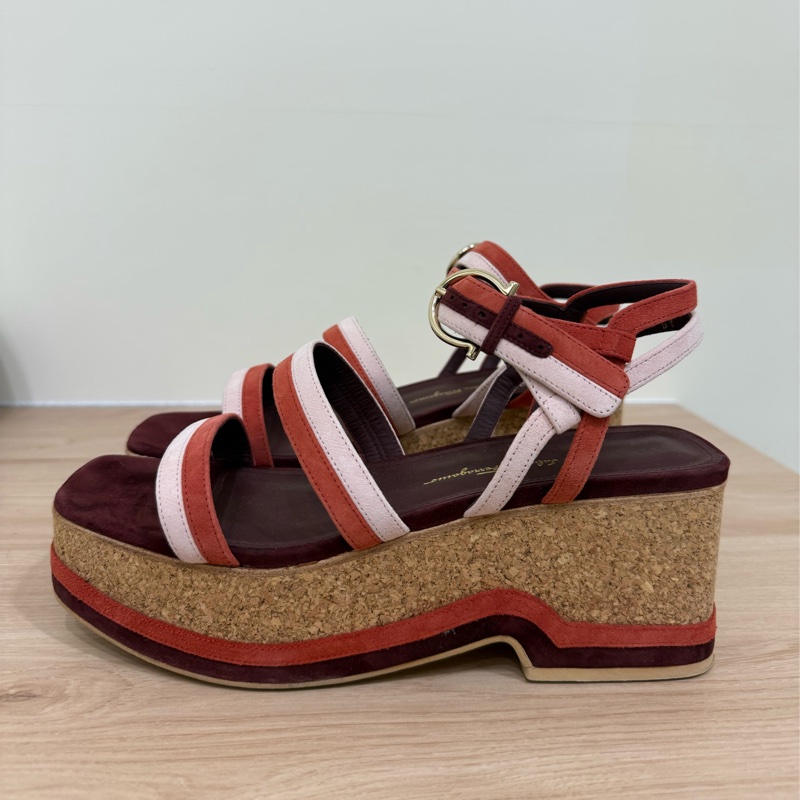 Salvatore Ferragamo 復古厚底涼鞋 尺寸8(24.5)-1