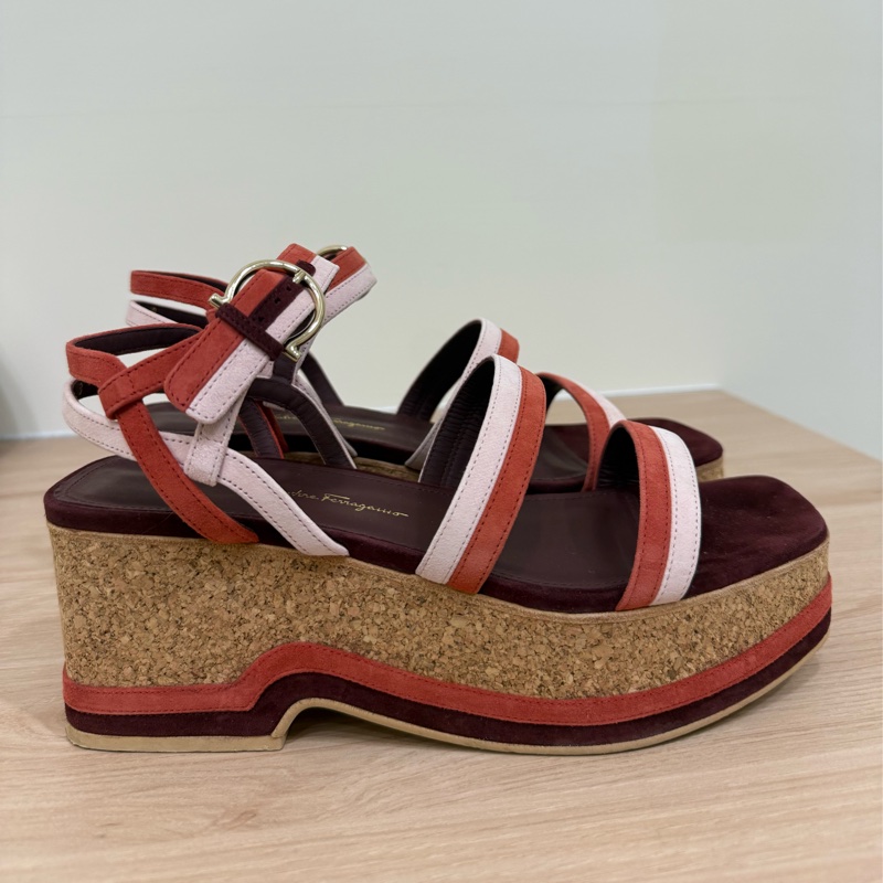 Salvatore Ferragamo 復古厚底涼鞋 尺寸8（24.5）-2