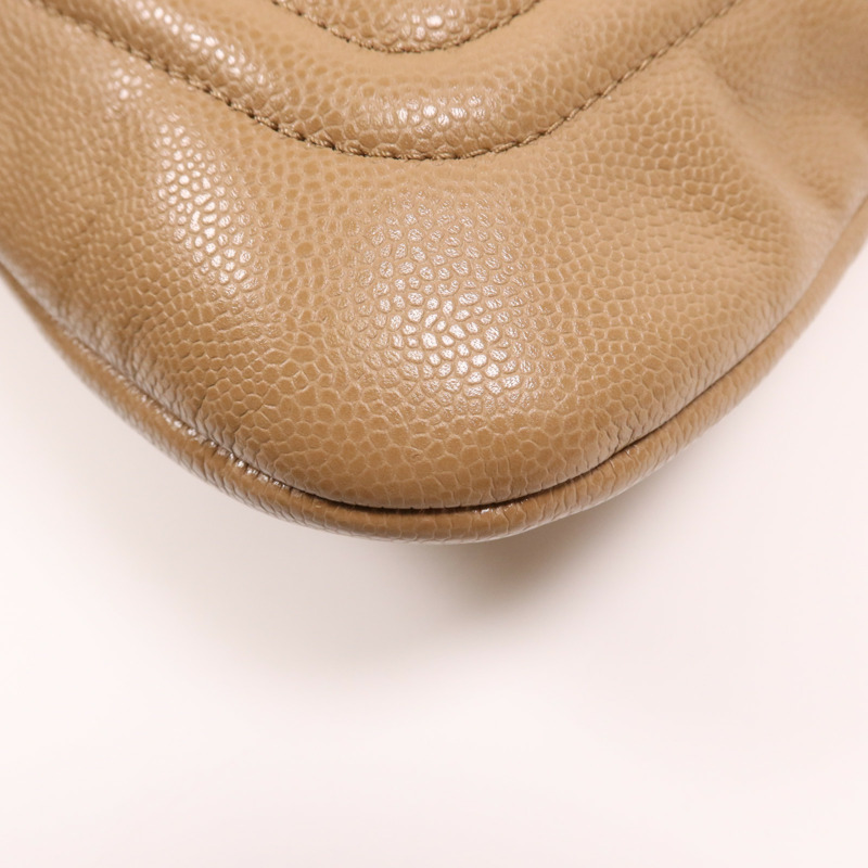 CHANEL 牛皮皮革Timeless Pleated Chain Tote銀扣肩背袋-12