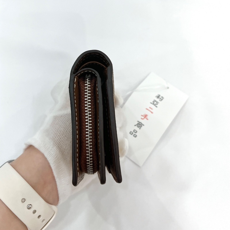 莉亞精品♡Coach 對開短夾 香蕉 二手-3
