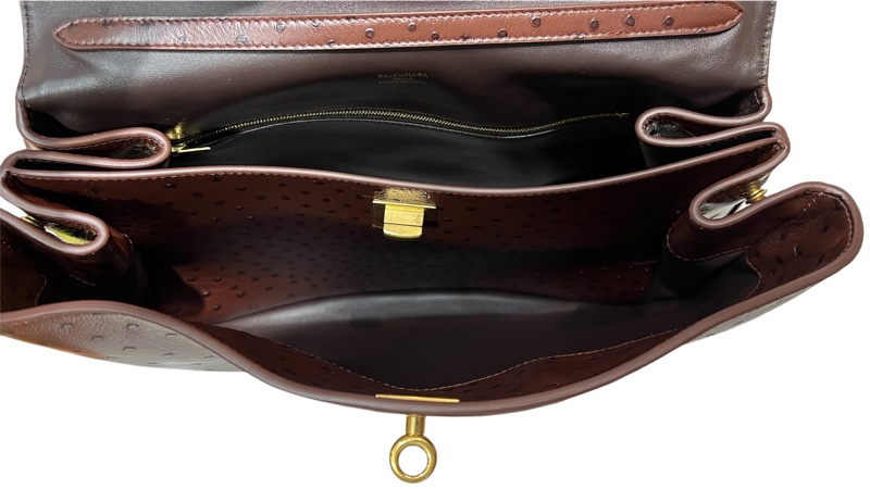 Balenciaga RODEO HANDBAG MEDIUM 中號 壓駝鳥紋-7