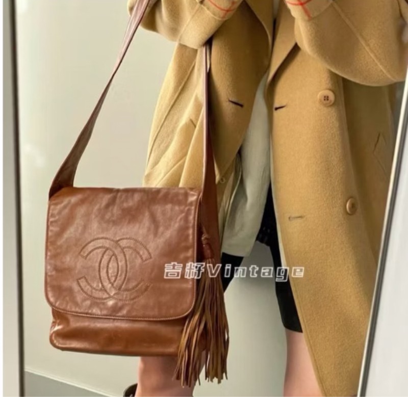 chanel 香奈兒 vintage 玳瑁 焦糖色 斜背包 肩背包 側背包 手提包-2