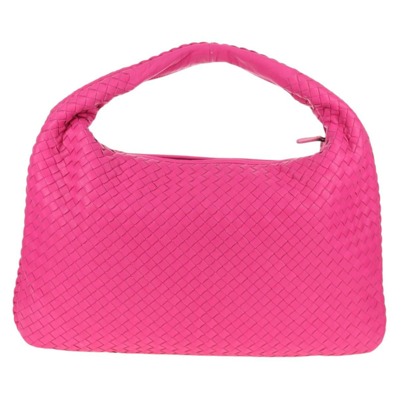 【日本直送】BOTTEGA VENETA INTRECCIATO Hobo 肩背包 皮革 粉紅色 銀色 正品 143824V-1