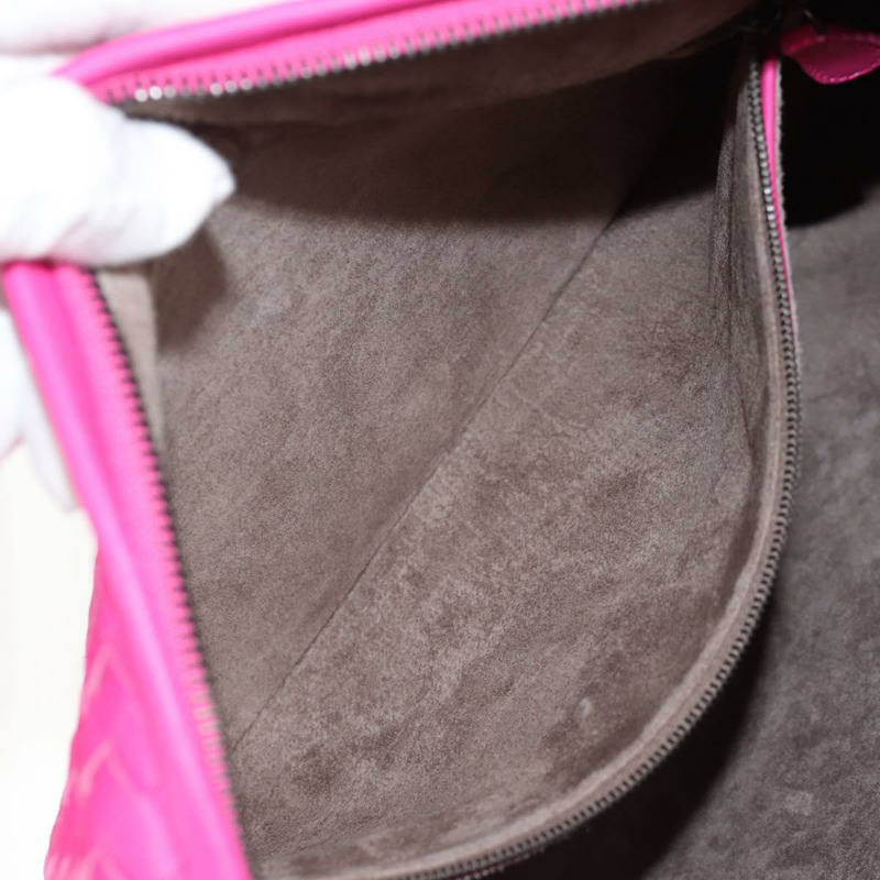 【日本直送】BOTTEGA VENETA INTRECCIATO Hobo 肩背包 皮革 粉紅色 銀色 正品 143824V-21