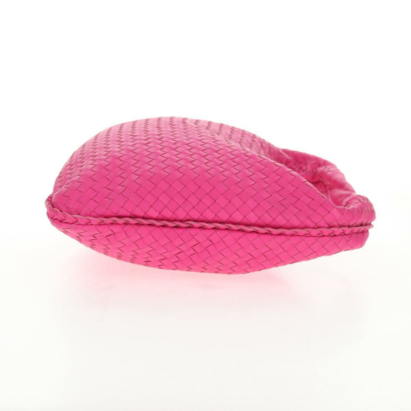 【日本直送】BOTTEGA VENETA INTRECCIATO Hobo 肩背包 皮革 粉紅色 銀色 正品 143823V-3