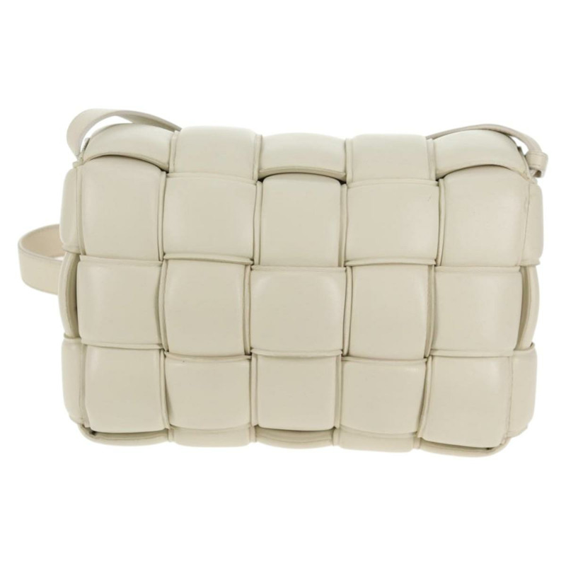 【日本直送】BOTTEGA VENETA MAXI INTRECCIATO Cassette 單肩包 皮革 白色 正品 143340M-1