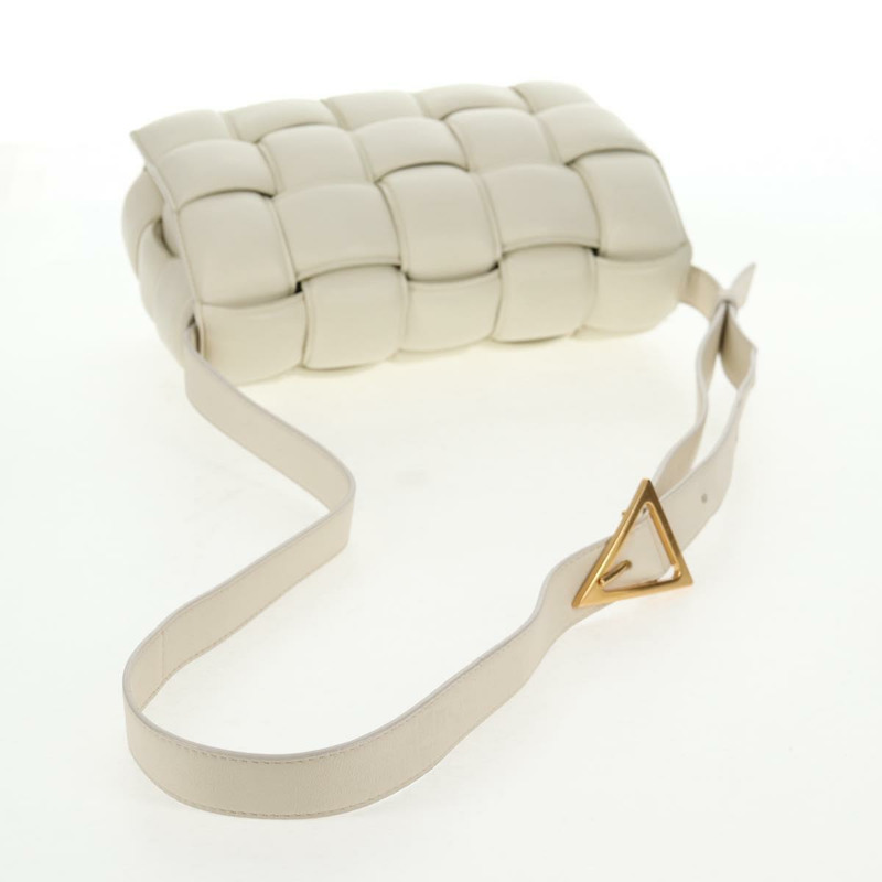 【日本直送】BOTTEGA VENETA MAXI INTRECCIATO Cassette 單肩包 皮革 白色 正品 143340M-6