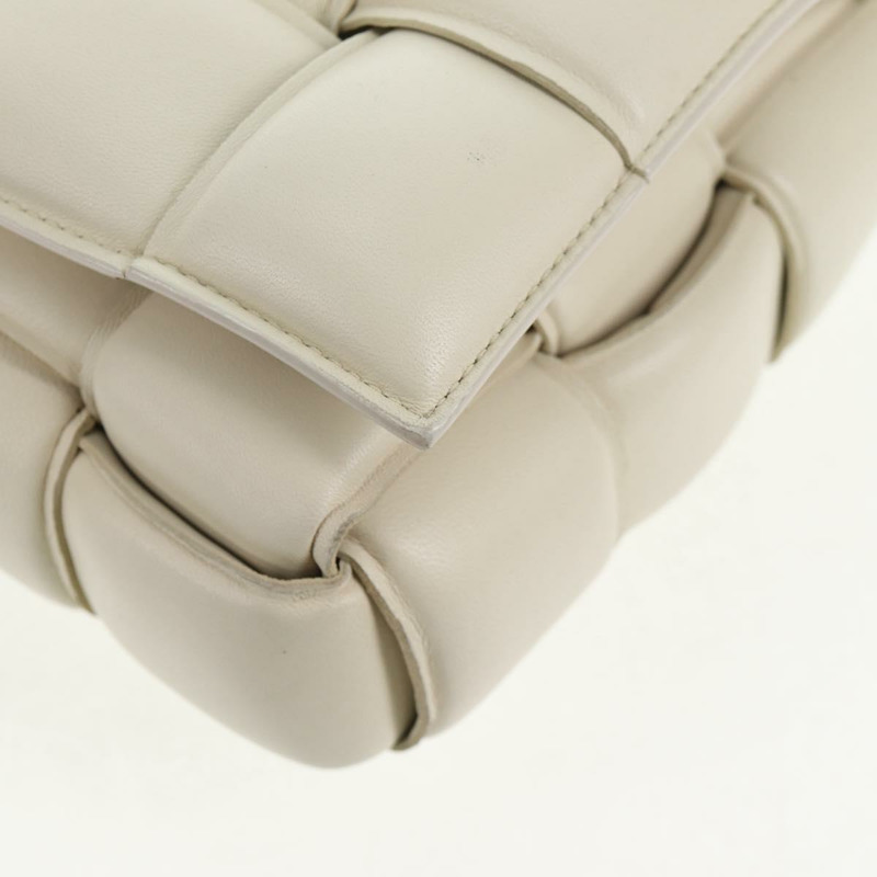 【日本直送】BOTTEGA VENETA MAXI INTRECCIATO Cassette 單肩包 皮革 白色 正品 143340M-15