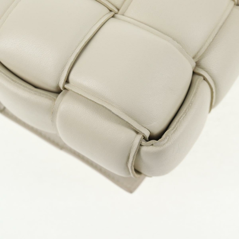 【日本直送】BOTTEGA VENETA MAXI INTRECCIATO Cassette 單肩包 皮革 白色 正品 143340M-16
