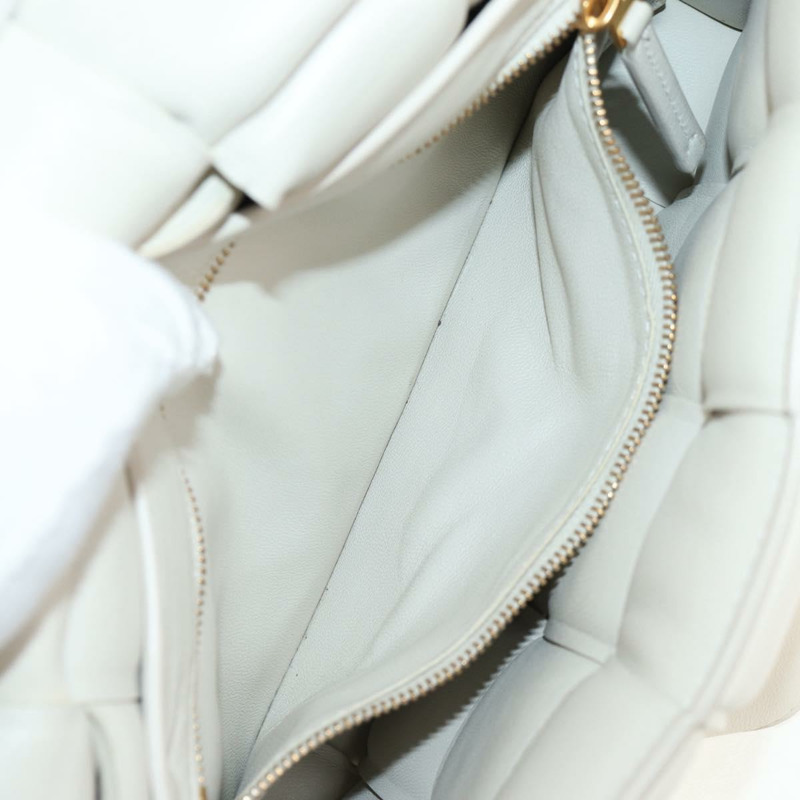 【日本直送】BOTTEGA VENETA MAXI INTRECCIATO Cassette 單肩包 皮革 白色 正品 143340M-21