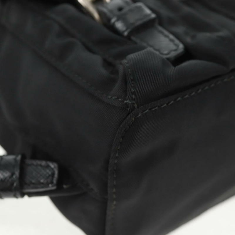 【日本直送】PRADA 鏈條單肩包 尼龍 黑色 銀色 正品 128179M-15