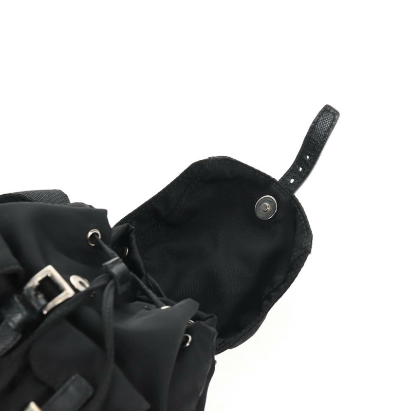 【日本直送】PRADA 鏈條單肩包 尼龍 黑色 銀色 正品 128179M-23