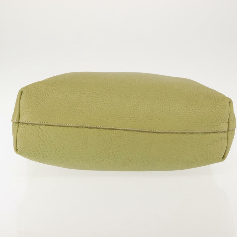 【日本直送】PRADA 手提包 皮革 綠金色 正品 bs29596-5