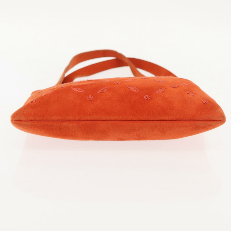 【日本直送】BOTTEGA VENETA 手提包 絨面革 橙色 銀色 正品 BA6156-4