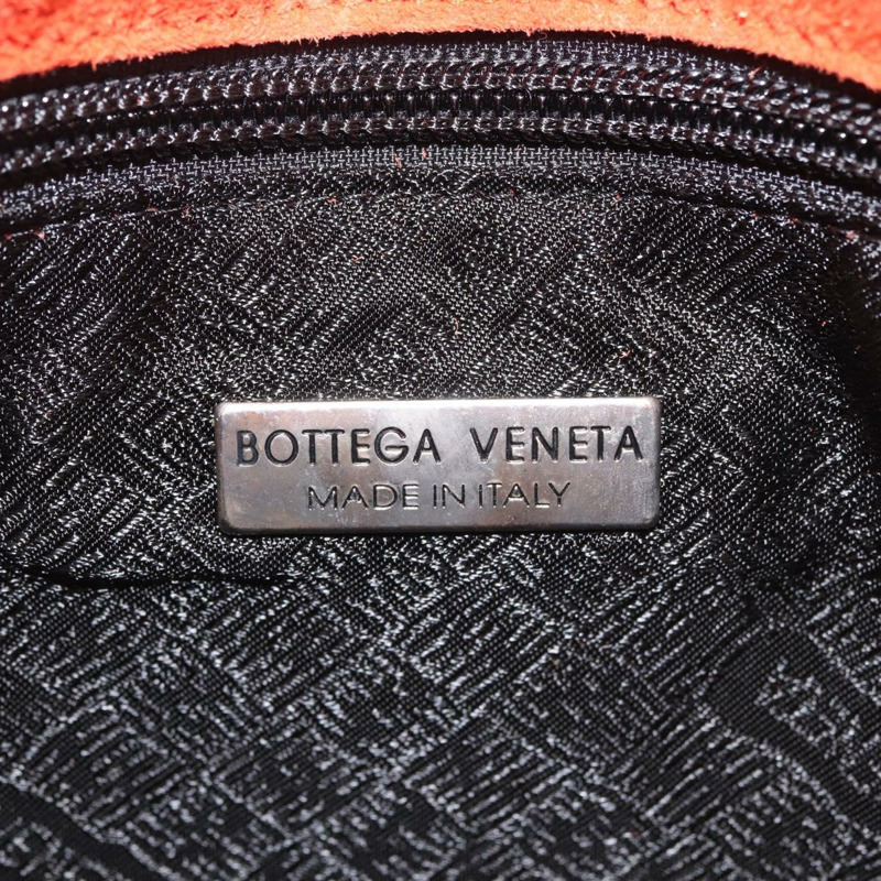 【日本直送】BOTTEGA VENETA 手提包 絨面革 橙色 銀色 正品 BA6156-9