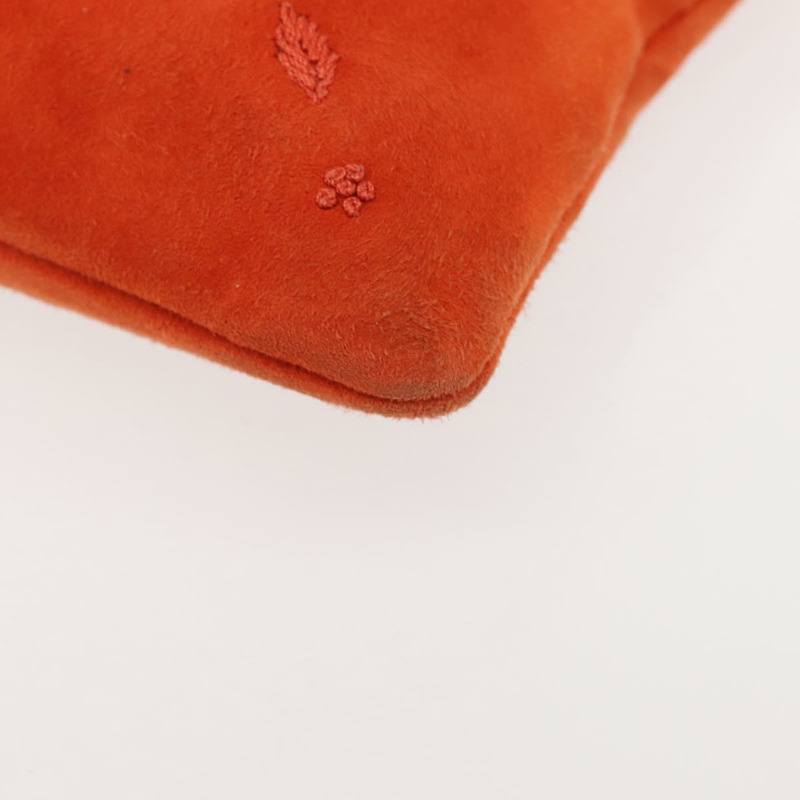 【日本直送】BOTTEGA VENETA 手提包 絨面革 橙色 銀色 正品 BA6156-13