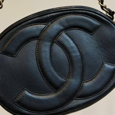 chanel vintage 黑金 斜背包 帶鍊包 蛋形包 流蘇包 肩背包 側背包 手提包-18