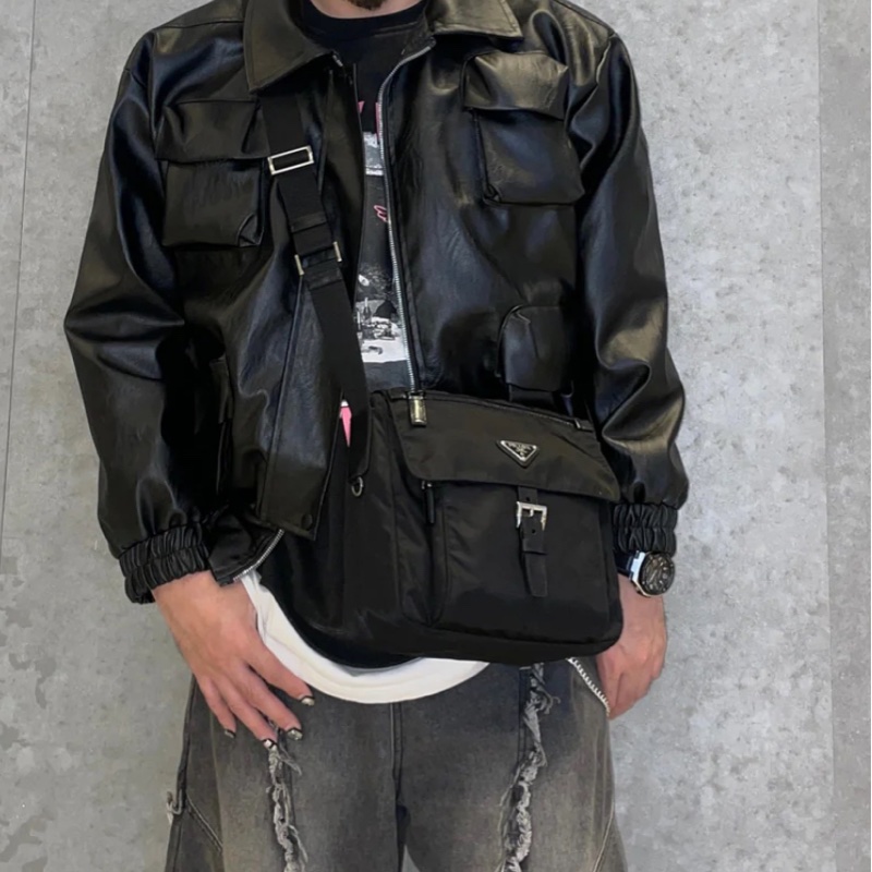 「JL精品代購」 97新Prada 尼龍單肩包-1