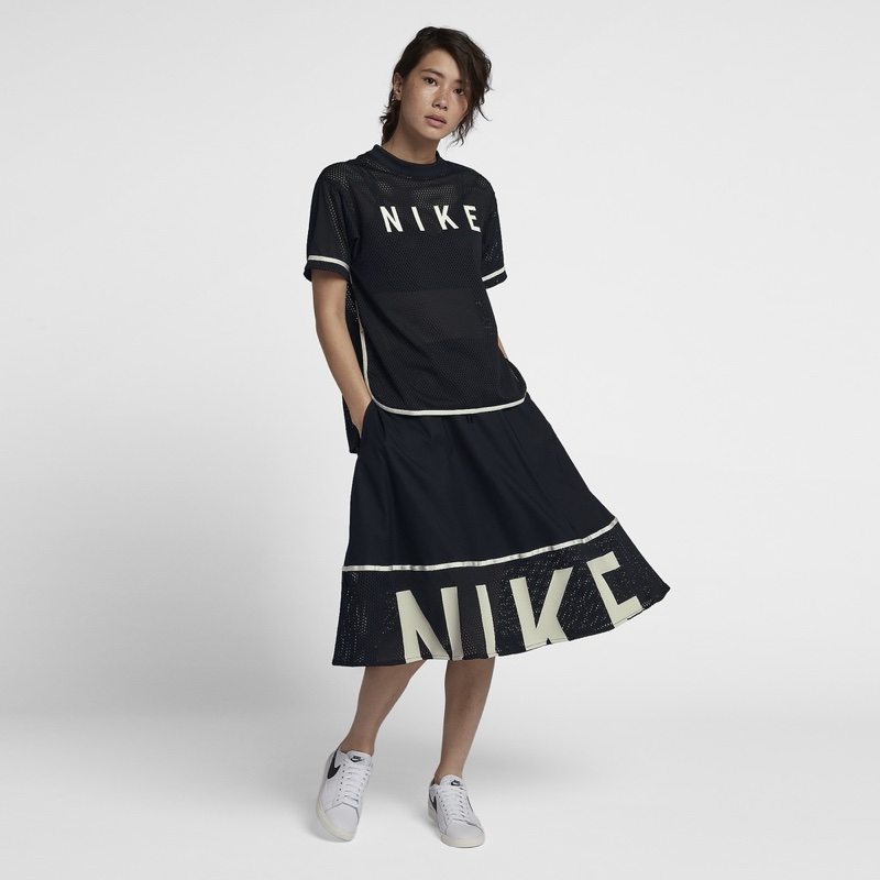Nike 大logo抽繩運動裙 大傘擺傘型半身裙 女 M 限時優惠不議價-7