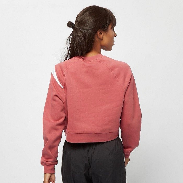 Nike swoosh tracksuit 大勾勾短版衛衣 大學T 復古寬鬆落肩內刷毛大學T croptop L 165/88A-2
