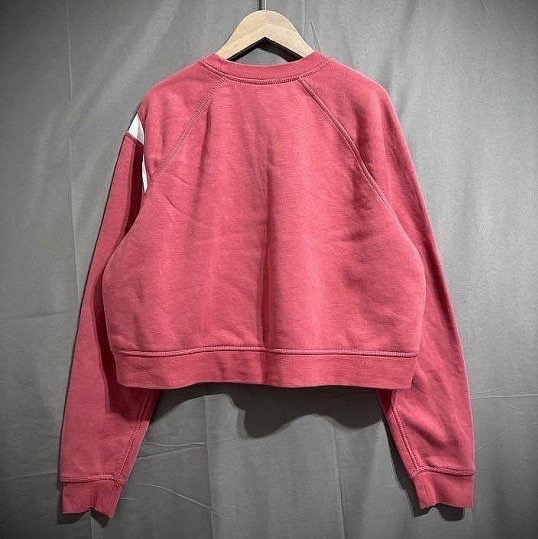 Nike swoosh tracksuit 大勾勾短版衛衣 大學T 復古寬鬆落肩內刷毛大學T croptop L 165/88A-7