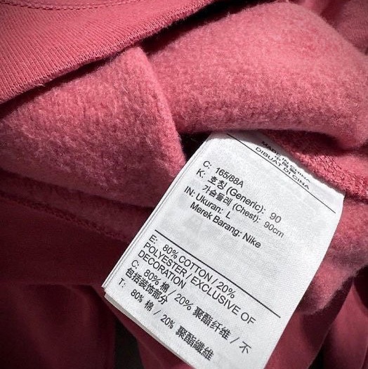 Nike swoosh tracksuit 大勾勾短版衛衣 大學T 復古寬鬆落肩內刷毛大學T croptop L 165/88A-8
