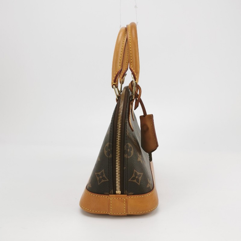 Louis Vuitton (LV) AlmaBB植鞣革Monogram印花貝殼包 肩背包-3