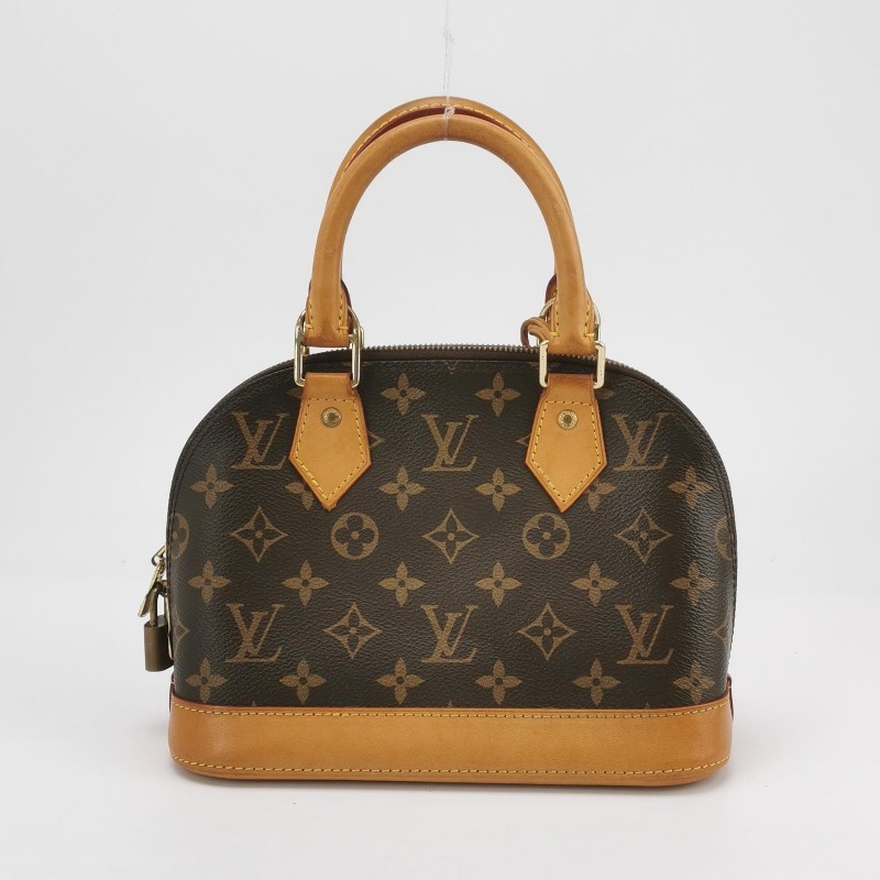 Louis Vuitton (LV) AlmaBB植鞣革Monogram印花貝殼包 肩背包-4