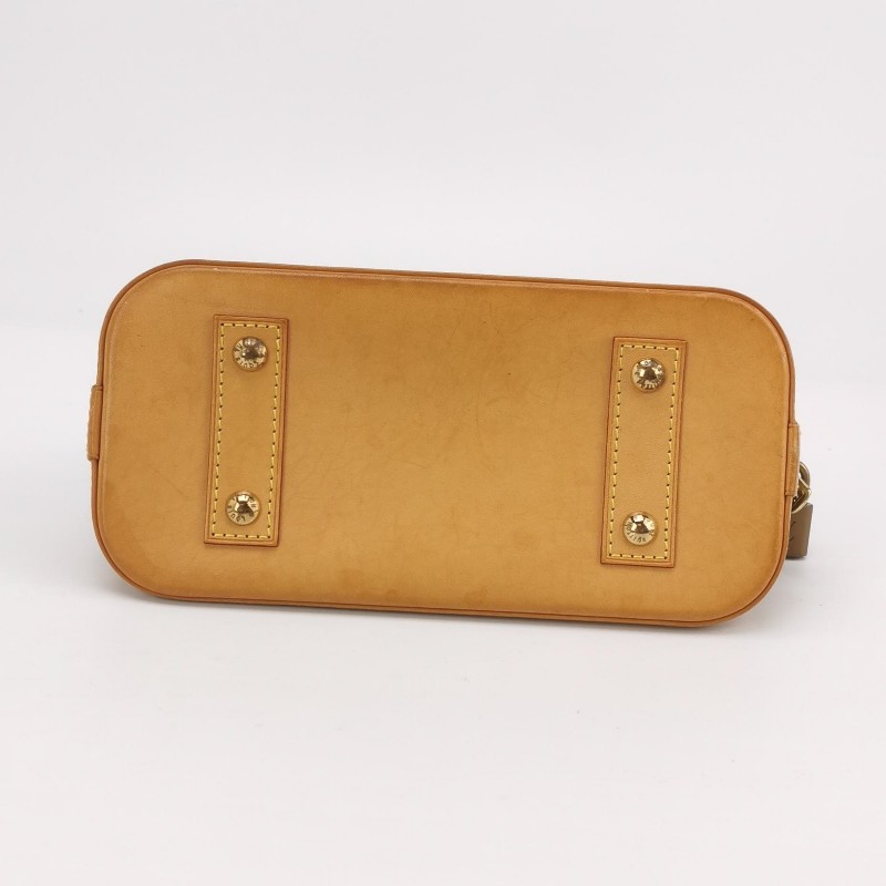 Louis Vuitton (LV) AlmaBB植鞣革Monogram印花貝殼包 肩背包-5
