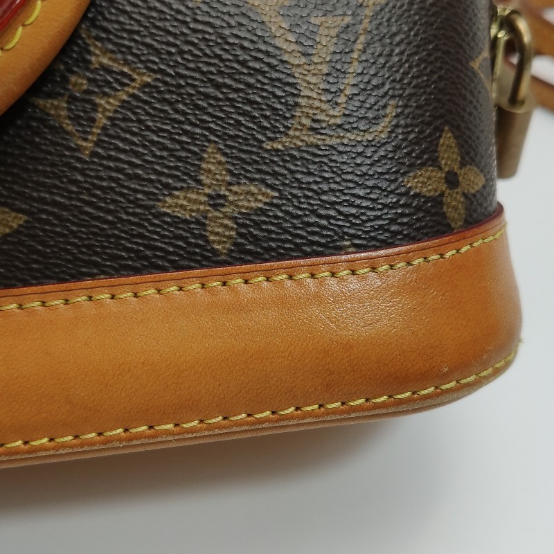 Louis Vuitton (LV) AlmaBB植鞣革Monogram印花貝殼包 肩背包-10