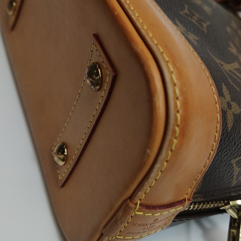 Louis Vuitton (LV) AlmaBB植鞣革Monogram印花貝殼包 肩背包-12