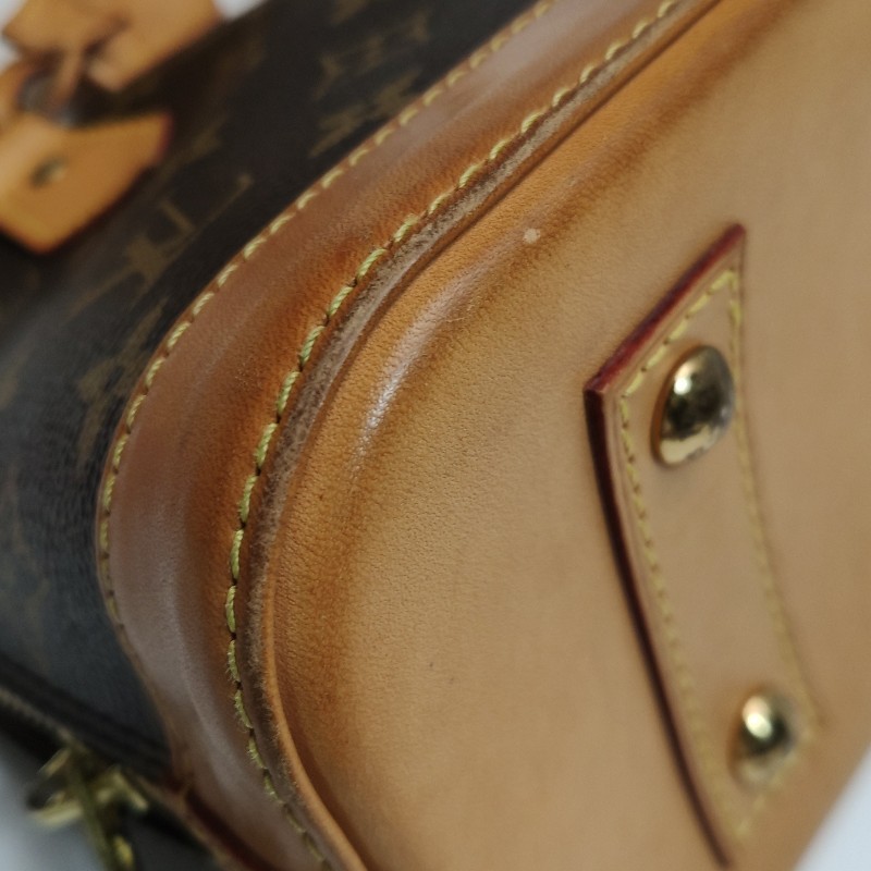 Louis Vuitton (LV) AlmaBB植鞣革Monogram印花貝殼包 肩背包-13
