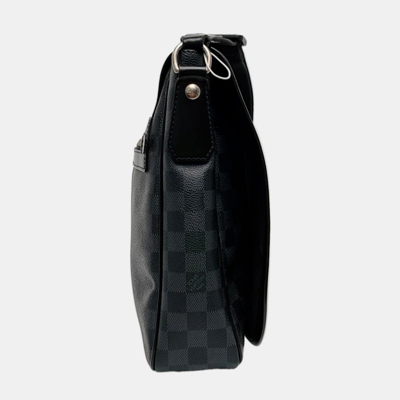 LOUIS VUITTON DANIEL 中號塗層帆布棋盤格斜背包肩背包-3