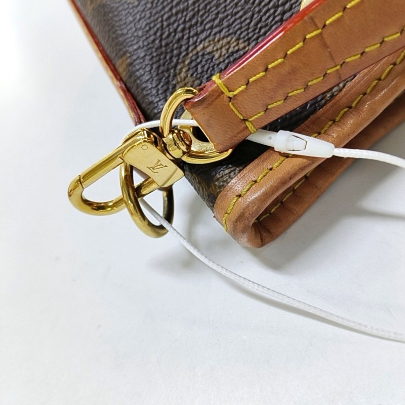 LOUIS VUITTON NOÉ Nano 棕色塗層帆布老花水桶包 肩背包斜背包-5