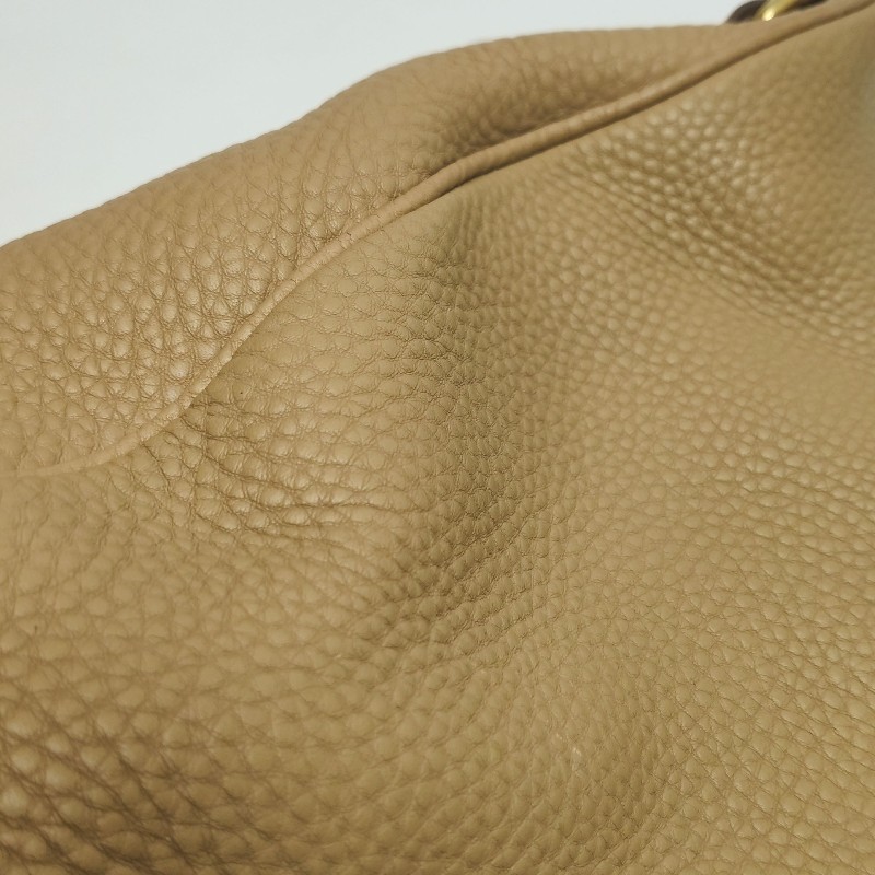 Prada 牛皮純色字母Logo 肩背包-19