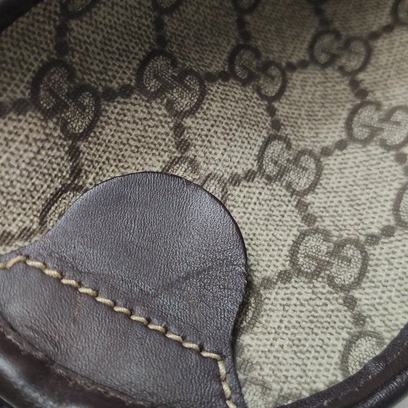 Gucci 牛皮雙G老花皮標字母Logo手提包行李箱包 電腦公事包-9