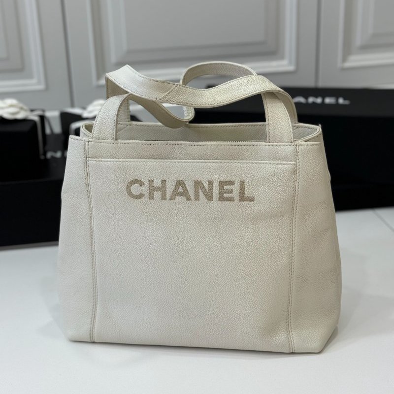 CHANEL 香奈兒 vintage 白雪公主 白色 牛皮 荔枝紋 手提包 肩背包 側背包-0