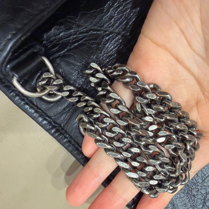 D扣新款99新🈶️購證❤️ ysl #黑銀 #niki #小號 #鏈條包-18