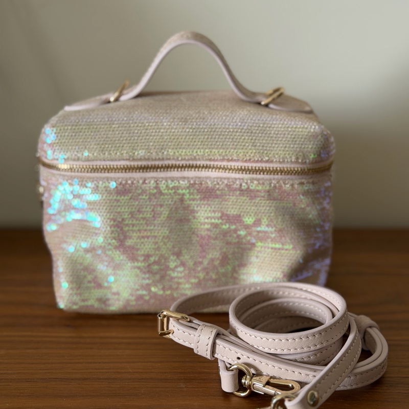 Longchamp Le Pliage Collection XS 迷你亮片包-5