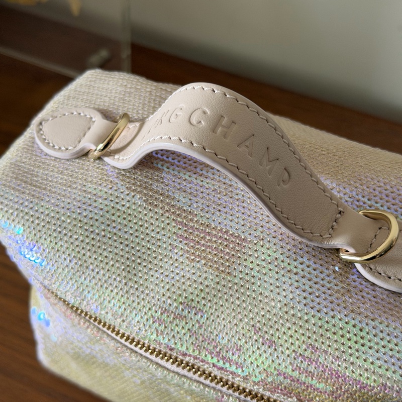 Longchamp Le Pliage Collection XS 迷你亮片包-11